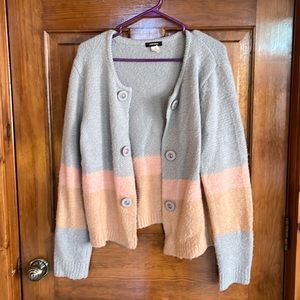 Anthropologie Kerisma Colorblock Cardigan Sweater Size Large